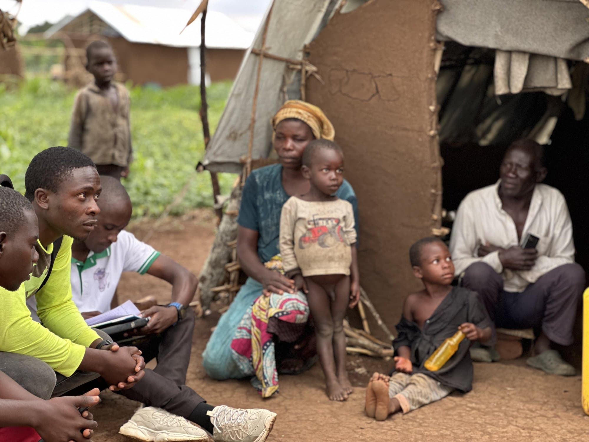 STAC team members at an outreach in Kyangwali Refugee Settlement